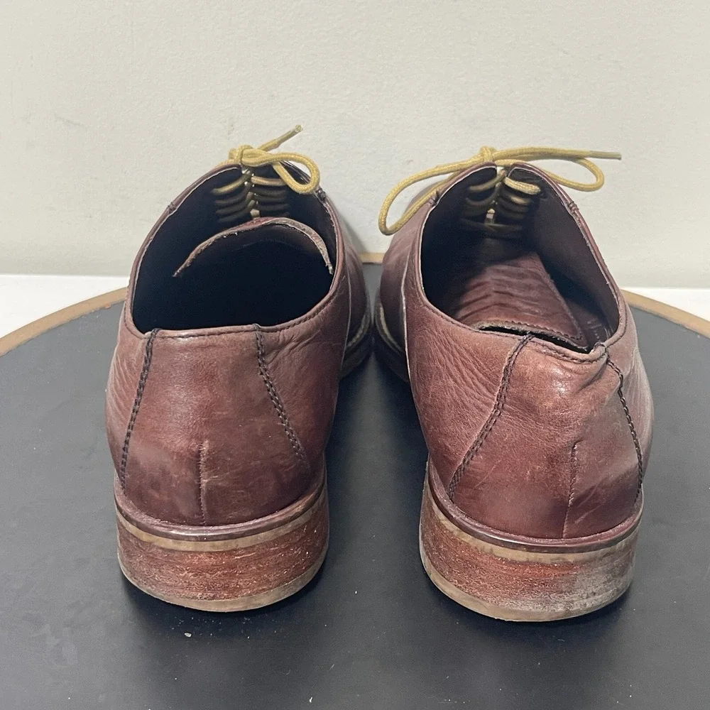 Cole Haan Oxford Shoes Men 7.5M Brown Leather Lace-Up Dress‎ Business Casual
